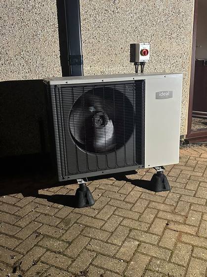 Second air source heat pump installation in Dronfield, Derbyshire