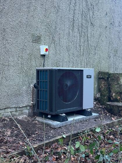 Air source heat pump installation in the Lake District, Cumbria